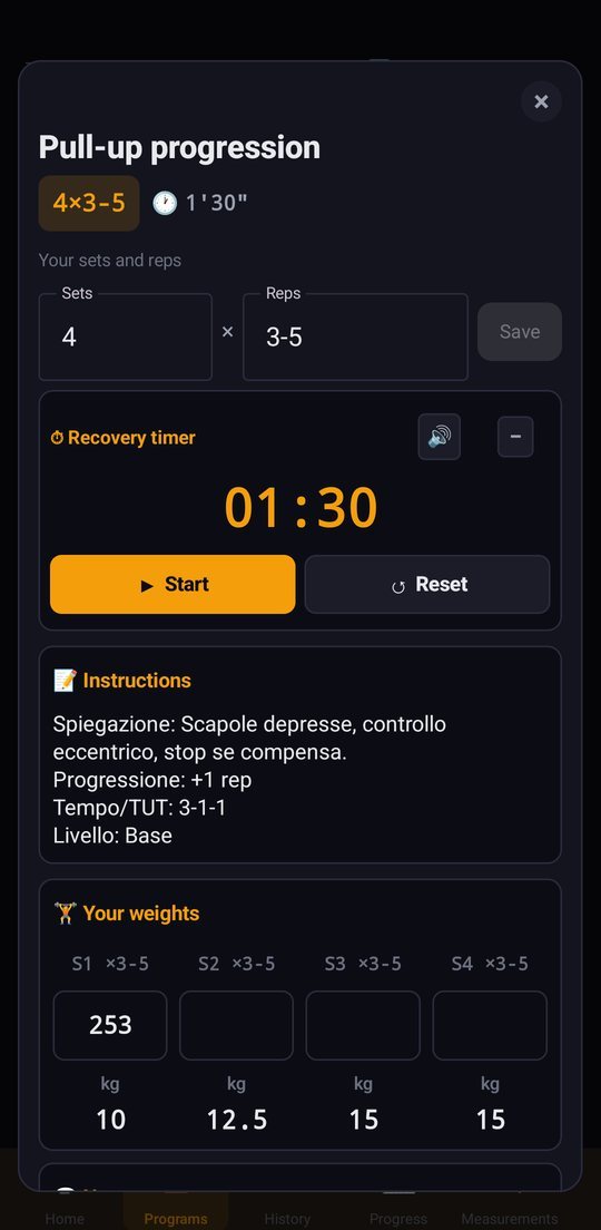 Exercise detail