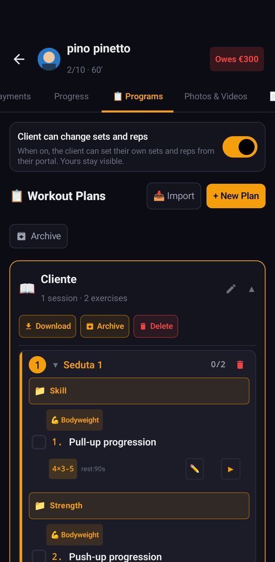 Workout builder